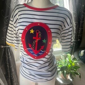 Vintage Nautical Shirt Anchor Design